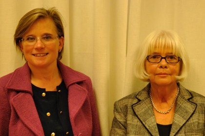 Maria Fälth (KD) och Margareta Forsell (FP)