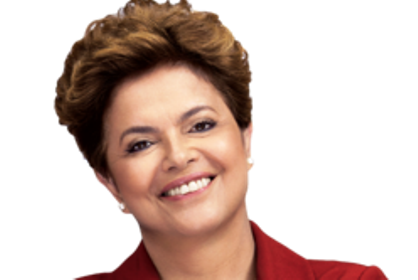 Dilma  Rousseff är Brasiliens nya president. Hon har kort mörkt kraftigt hår.